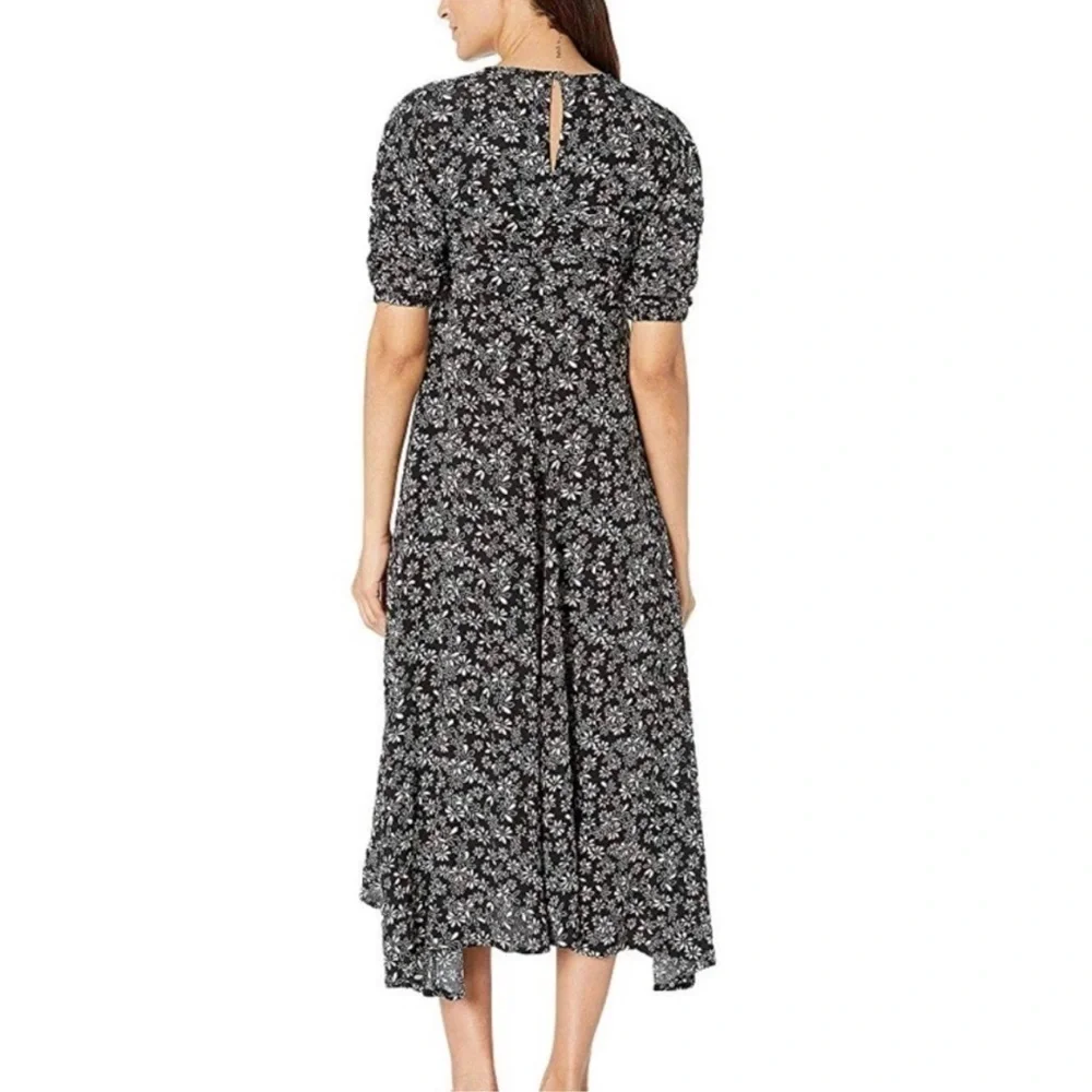Free people black and white floral dress